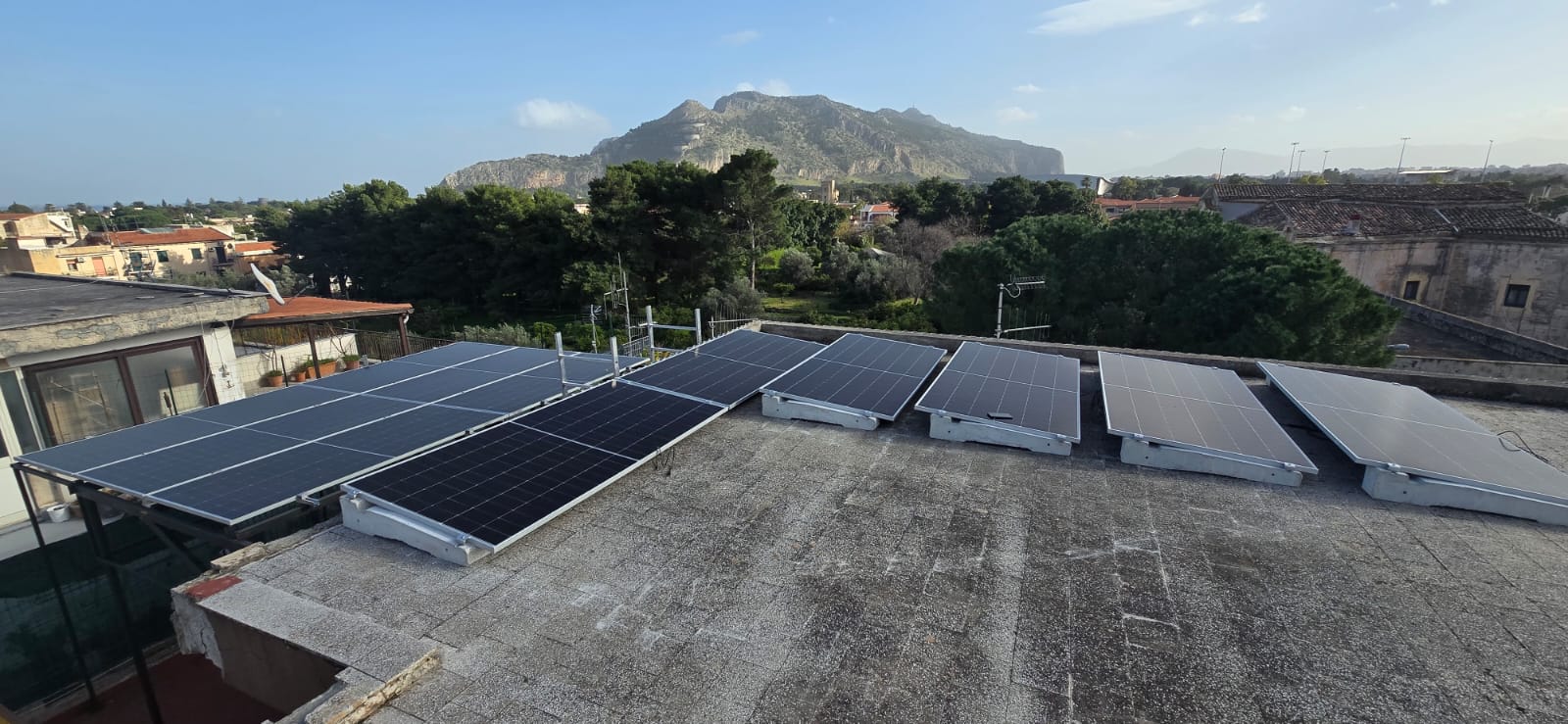 Impianto fotovoltaico P3 Water System su copertura piana